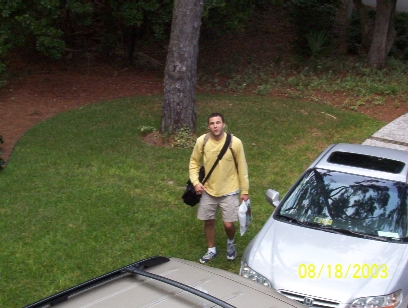 Mark arrives